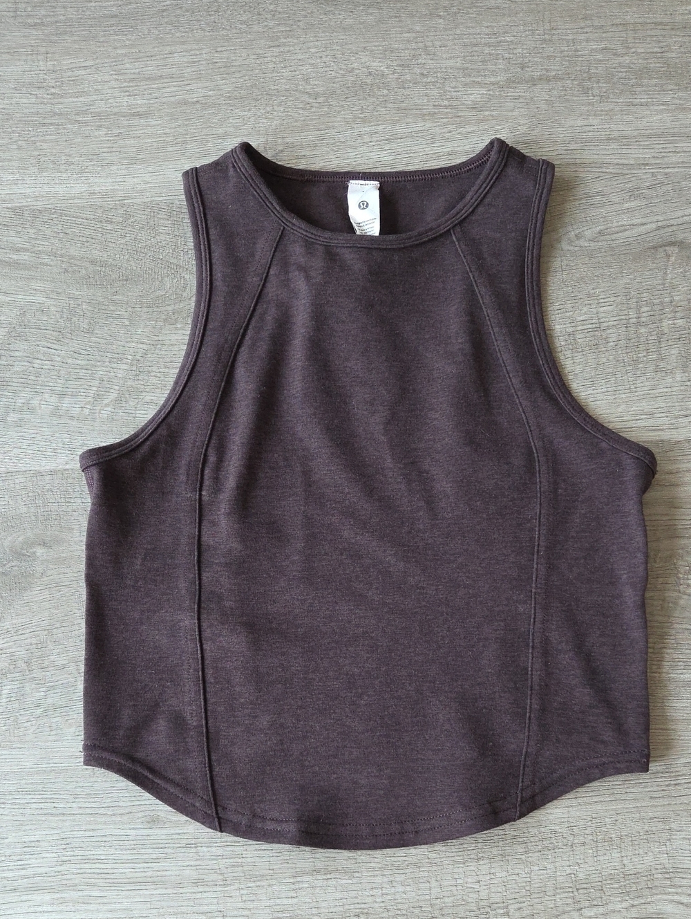 Lulemon Softy Suedey Crewneck Cropped Tank Top - Sz 4